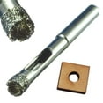 thumbnail image 2 of 1/4" Diamond Drill Bit For Porcelain & Ceramic Tiles - Glass Drill With Guide, 6mm Bit, 2 of 4