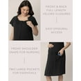 thumbnail image 3 of Kindred Bravely Labor and Delivery Gown, 3 in 1 Hospital Gowns for Women Labor Delivery (Black, XL-XXL), 3 of 6