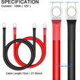 thumbnail image 2 of Guoxing Cable De Batería De Automóvil, 2 Piezas Cable De Batería De 16 Mm 5 AWG Cable Inversor Rojo Y Negro, Cables De Batería De 12 V para Trabajo Pesado para Auto, Camión, Motocicleta, Sola, 2 of 5