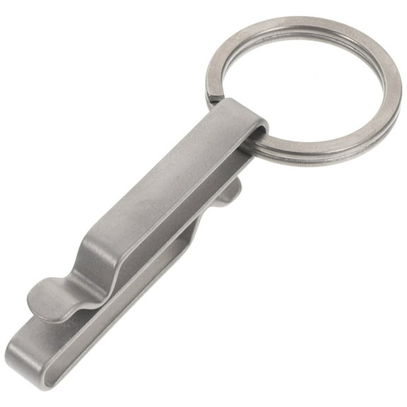 PBPBOX Durable Silver Keychain with Carabiner Clip for Duty Belt Accessories