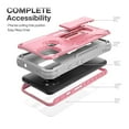 thumbnail image 4 of FITO For Google Pixel 5A Case, Phone Case with Screen Protector and Kickstand (Pink), 4 of 7