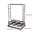 thumbnail image 2 of OUNONA 1 Pc Black Iron Bottle Shelf Simple Design Storage Organizer for Bars, 2 of 8