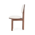 thumbnail image 6 of Christopher Knight Home Minimalist Beige Upholstered Dining Chairs, Solid Wood Frame, Walnut Finish, 6 of 7