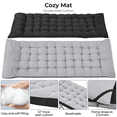thumbnail image 5 of Topeakmart Portable Camping Cot with Mat and Carry Bag, Black Cot/Gray Pad, 5 of 6