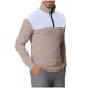 thumbnail image 5 of pstuiky Camisas de invierno de manga larga para hombre, Top deportivo de manga larga con cuello alto y media cremallera para hombre, con bloques de color camisetas de hombre xl, 5 of 7
