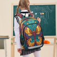 thumbnail image 7 of Backpack 12.9 *5.1 * 17.7 Inches Outing Backpack, Shopping Backpack, Travel Backpack Stained Glass Butterfly, 7 of 7
