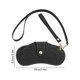 thumbnail image 4 of Yhmxh Estuche para gafas, bolsa portátil para gafas de sol, bolsa suave para gafas, funda para gafas para hombres y mujeres, estuche de cuero para gafas de sol con cordón y cierre de botón, bolsa p, 4 of 6