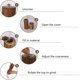 thumbnail image 3 of Juego de molinillo de sal y pimienta de madera con bandeja de madera, molinillo de sal y pimienta recargable con grosor ajustable, 3 of 6
