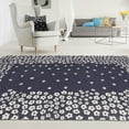 thumbnail image 2 of Superior Wildflower Floral Boho Indoor Area Rug, Navy Blue, 5' x 8', 2 of 4