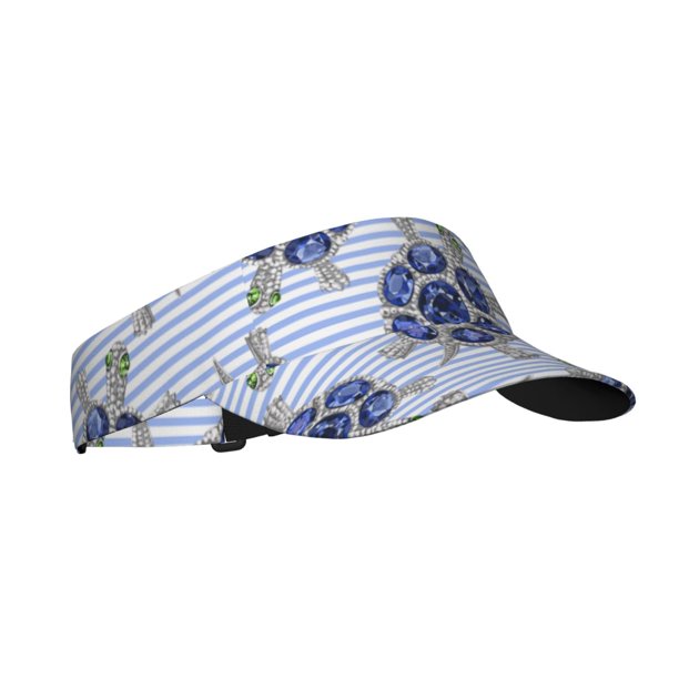 Balery Turtle with Blue Stones Gorra deportiva con visera ajustable para mujer y hombre (talla única)