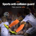 thumbnail image 5 of 1 par de espinilleras de fútbol, ​​funda de compresión para pantorrilla con almohadillas de panal, soporte para equipo de protección (L), 5 of 5
