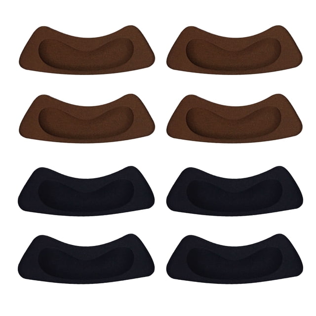 4 pares de almohadillas para el talón para zapatos sueltos, almohadillas para el talón ajustadas para zapatos demasiado grandes para hombres y mujeres