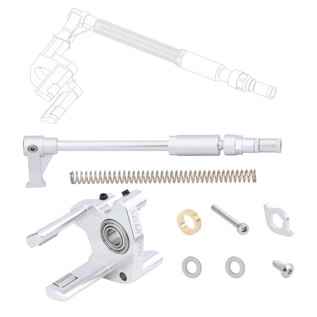 Lightweight Derailleur Set Accessories Gear Shifter Chain Pusher Spring Einfach zu installieren Cable Anchorage for Folding Bike Compatible 2-7 Speeds plata DYNWAVEMX desviador de bicicleta