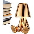 thumbnail image 1 of Golden Man Table Lamp | Fun Table Lamp Night Light Thinkers Lamp Art Decor | Decorative Sculpture Home Ornament Table Lamp, 1 of 8