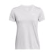 thumbnail image 1 of Camiseta Under Armour Tech Twist con cuello en V y halo gris S para mujer, 1 of 2