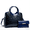 2032-8Blue, variant on Luxury Floral Embossed Patent Leather Handbag Set for Women Top Handle Satchel with Matching Clutch Wallet Crossbody Purse for daily use