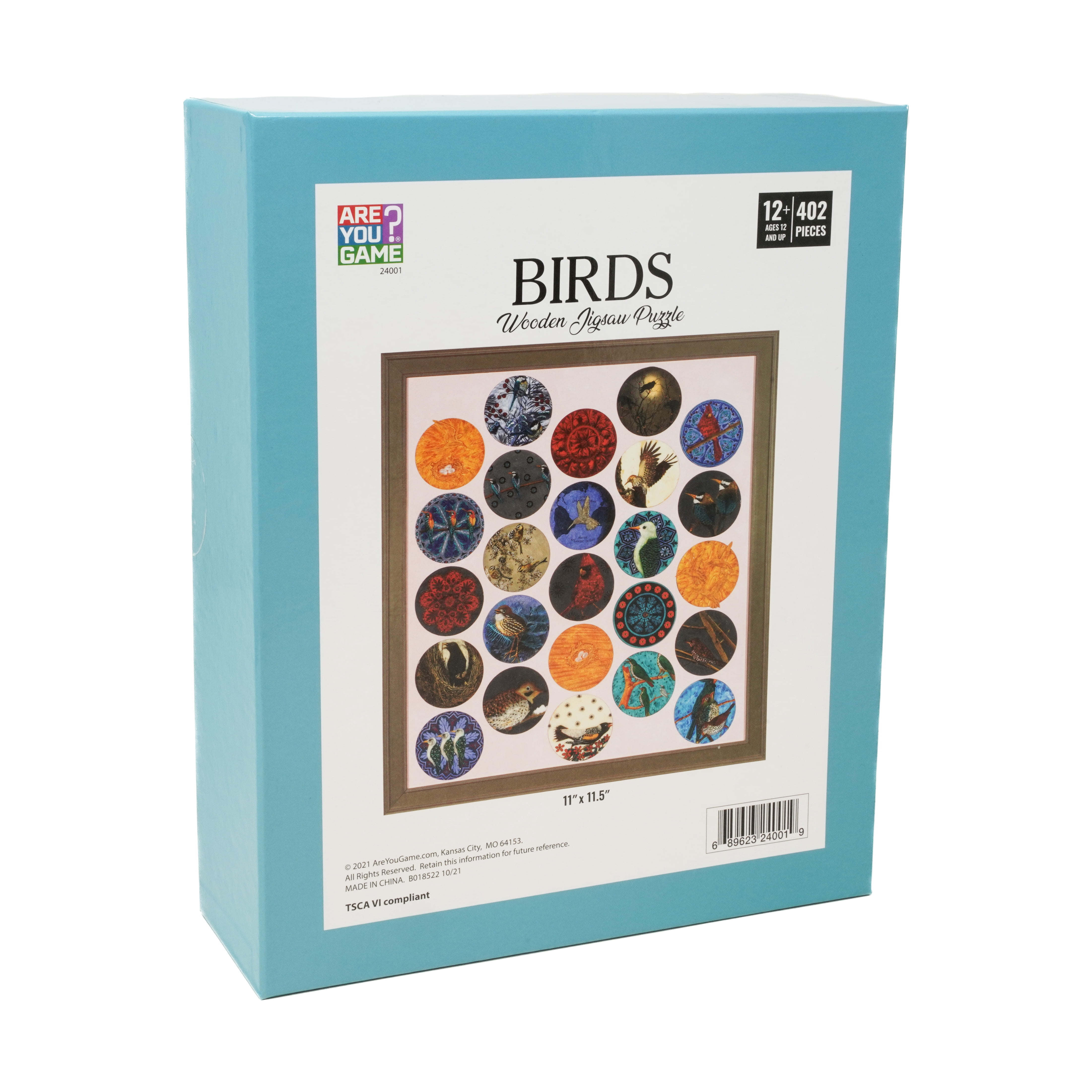 AreYouGame.com Wooden Jigsaw Puzzle - Birds: 402 Pcs