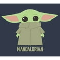 thumbnail image 2 of Junior's Star Wars: The Mandalorian The Child Cartoon Shy  Racerback Tank Top Indigo X Small, 2 of 4