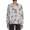 thumbnail image 4 of Time & Tru Women's Fashion Tie-Dye Raglan Sweatshirt, 4 of 5