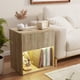 thumbnail image 1 of Single Drawer Bedside Table Nightstand Open Shelf Bedside Cabinet with Charging Station Side Table with Power Outlet Wood Bedside Desk with One Drawer for Bedroom Living Room Home Office Original Oak, 1 of 14