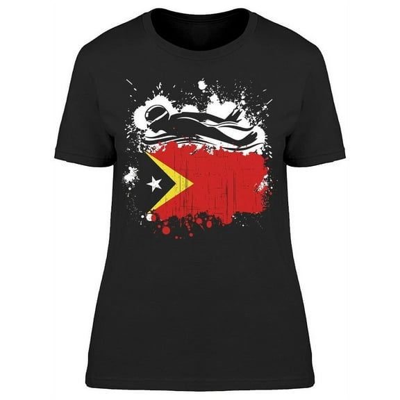 Timor Leste Swimming Team T-Shirt Women -Image by Shutterstock Women T-Shirt, Female 3X-Large