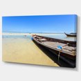 thumbnail image 2 of Traditional Thai Boat on Beach - Seashore Canvas Art Print, 2 of 3