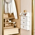 thumbnail image 6 of HomeKingdee Closet Wardrobe Cabinet Organizers Wall Mounted Sock Drawer Type PP Material, 6 of 6