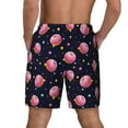 thumbnail image 3 of Xecao Cartoon Donut Planets for Men's Swimming Trunks Swim Trunks Quick Dry Swim Shorts with Mesh Lining Funny Swimwear Bathing Suits, 3 of 9