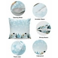 thumbnail image 5 of Christmas Decorative Throw Pillow Covers 16x16 Inch Set of 2 Blue Snowman Pillow Cases for Couch, Snowflake Christmas Tree Cushion Case for Living Room Bedroom Bed Car Chair, 5 of 8