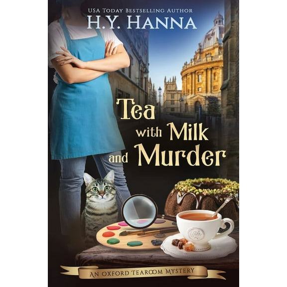 Oxford Tearoom Mysteries Tea With Milk and Murder (LARGE PRINT), Book 2, (Paperback)