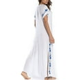 thumbnail image 3 of Embroidered Long Kaftan Dresses for Women Beach Caftan Swimsuit Cover Up, 3 of 3