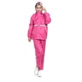thumbnail image 1 of Traje impermeable grueso para motocicleta, impermeable dividido, impermeable para adultos, hombres y mujeres, impermeable dividido, impermeable de doble capa, pantalones de lluvia, rosa, rojo, talla L ShuxiuWang 9024735095101, 1 of 3