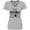 AC-Heather Grey, variant on Inktastic Some Assembly Required Right Leg Amputee Women's V-Neck T-Shirt