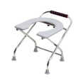 thumbnail image 4 of Asiento de inodoro plegable, cómodo taburete de inodoro portátil para personas mayores Estante, 4 of 8