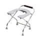 thumbnail image 4 of Asiento de inodoro plegable, cómodo taburete de inodoro portátil para personas mayores Estante, 4 of 8