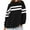 Black, variant on Women's Striped Oversized Sweatshirt, Fall Crewneck Long Sleeve Sweat Shirts Teens Casual Color Block Pullover Tops Black XL