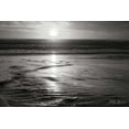 thumbnail image 2 of Vitaly Geyman 32x23 White Modern Wood Framed Wall Art Titled - Golden Sunset II BandW, 2 of 5