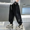 thumbnail image 6 of SGMVNU Boys Sweatpants 12-13 Years Boys Black Dress Pants Size 18-20 Slim fit Boys Sweatpants Athletic Workout Kids Clothes Boys Joggers with Zipper Pocket and Drawstring, 6 of 8