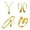 Gold, variant on 4 Pcs/Set Women Jewelry Set Water Drop Shape Polished Metal Adjustable Open Design Earrings Necklace Bangle Ring Set Lady Daily Jewelry