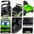 thumbnail image 3 of Luku 12V Kids Tractor with Trailer, Remote Control, Music, LED Lights, Electric Vehicle Toy, Green, 3 of 7