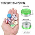 thumbnail image 2 of Tapa de Flip Off Uxcell de 20 mm 100 PCS Sellos sin rebabas para frascos de vidrio de botellas liofilizadas, Verde/Plata, 2 of 6