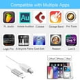 thumbnail image 4 of LAICAIW USB B to Lightning Cable, 5FT Lightning to Midi Cable for iPad/iPhone, Work with iOS Devices to Midi Controller, Electronic Music Instrument, Midi Keyboard, Recording Interface, 4 of 7