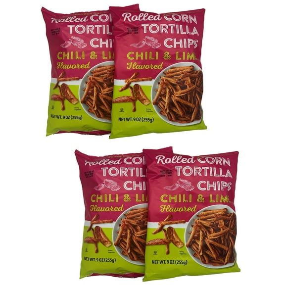 4-Pack Trader Joe's Tortilla Chips – Authentic Crunchy Corn Chips, 9 oz Bags