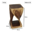 thumbnail image 2 of Original Wood Twist Accent Stool 10 X 10 X 18 In High Walnut Oil, 2 of 7