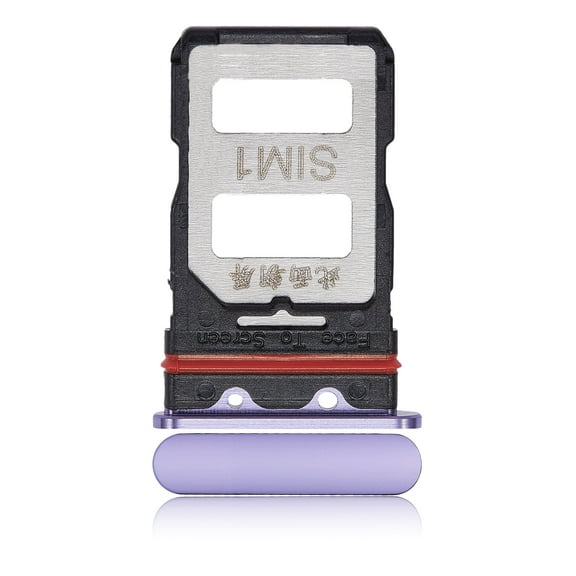 Replacement Dual Sim Card Tray Compatible For Xiaomi Redmi K30 Pro / Xiaomi Poco F2 Pro (Electric Purple)