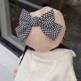 thumbnail image 4 of Girls Winter Beret Hat Beret Beanie Bowknot Decorated, 4 of 5