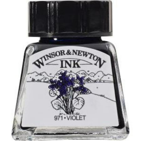 UPC: 0094376896435 | Winsor & Newton Drawing Ink  .5 oz. Bottle  Violet