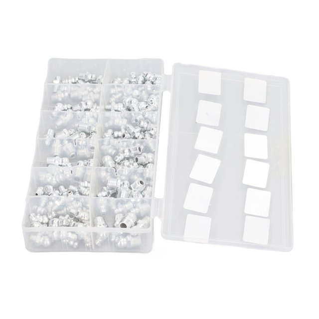 Grease Nipple, Durable Hydraulic Grease Fitting Assortment Standard Design Brass Easy Installation 130Pcs SAE For Replacement