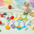 thumbnail image 3 of Joyfy 30 Pack Mix Pop Fidget Keychain, Mini Fidget Toys Bulk Party Favors for Kids, Goodie Bag Stuffers for Classroom Prizes Sensory Toy, 3 of 8
