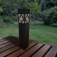 thumbnail image 3 of LumaBase Solar Powered Garden Stakes with LED White Lights, Black - Set of 4, 3 of 5